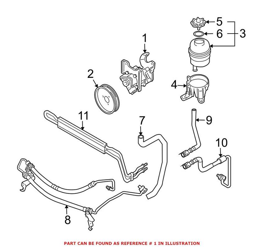 BMW Power Steering Pump (New) 32413450590